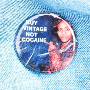 Buy Vintage Not Cocaine Classic Button 