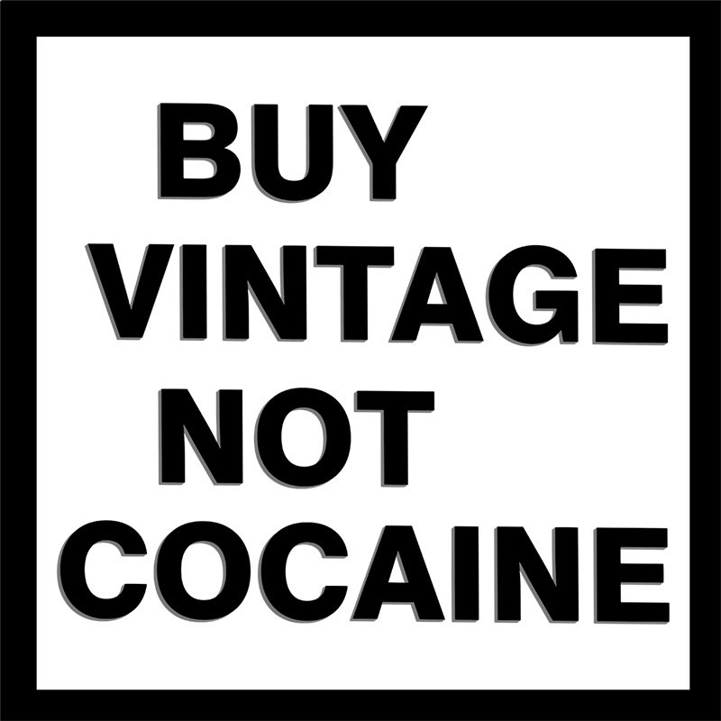 Buy Vintage Not Cocaine Logo