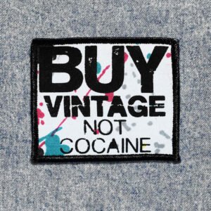Buy Vintage Not Cocaine Splatter Patch