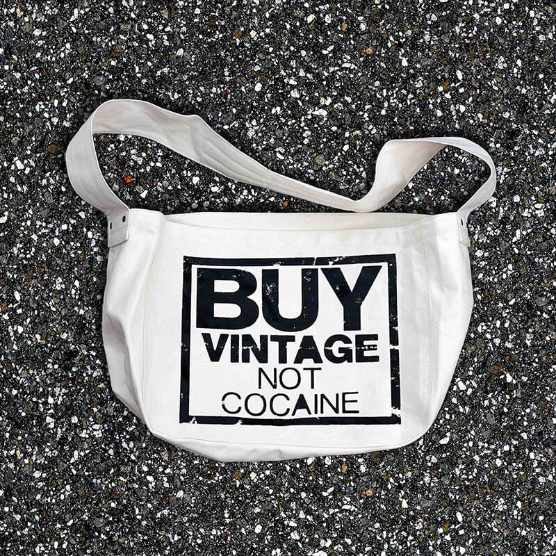 Buy Vintage Not Cocaine Tote Bag